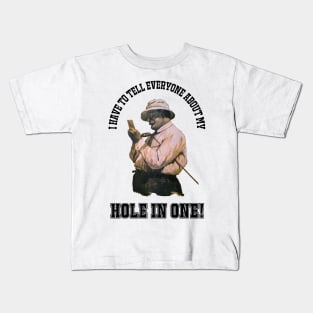 Golf Hole In One Design Kids T-Shirt